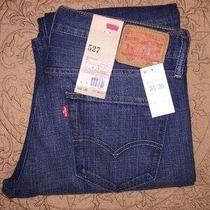 NWOT Levi 527 Slim Bootcut 34" x 36"